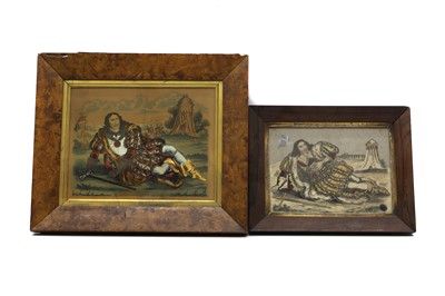 Lot 190 - A tinsel picture