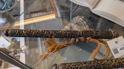 Lot 426 - Three gilt-iron pen cases