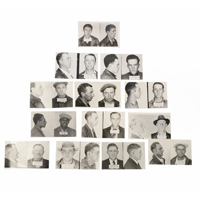 Lot 335 - A collection of Nevada State Prison mugshots