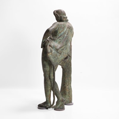 Lot 53 - A grand tour bronze figure of 'Resting Satyr' after Praxiteles