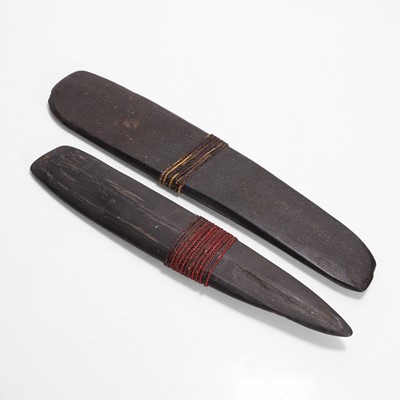 Lot 320 - Two polished stone 'ye-yao' exchange axes