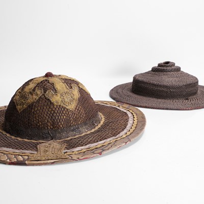 Lot 545 - Two woven hats