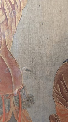 Lot 372 - A set of four painted panels