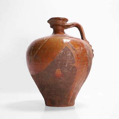 Lot 344 - A terracotta oil jar