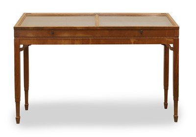 Lot 534 - A walnut museum cabinet
