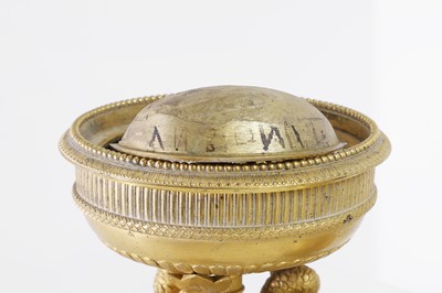 Lot 40 - A Regency-style gilt-metal inkstand
