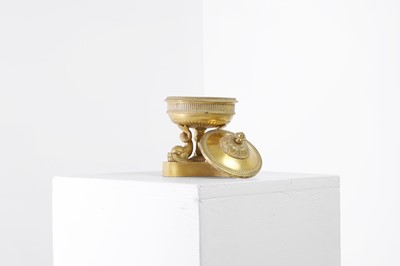 Lot 40 - A Regency-style gilt-metal inkstand