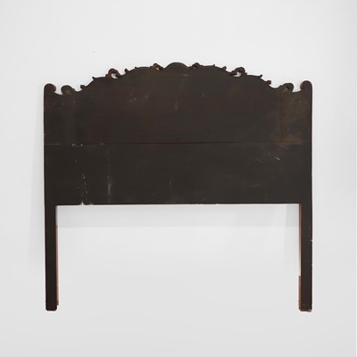 Lot 89 - A pair of carved, gilt and lacquered headboards