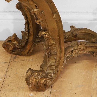 Lot 111 - A giltwood and gesso console table