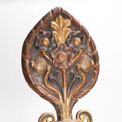 Lot 11 - A pair of carved giltwood finials