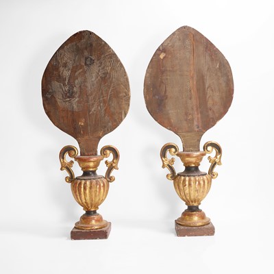 Lot 11 - A pair of carved giltwood finials