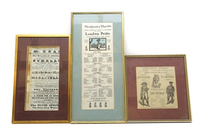 Lot 167 - A collection of theatrical playbills