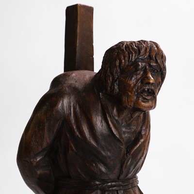 Lot 29 - A carved oak sculpture of Quasimodo