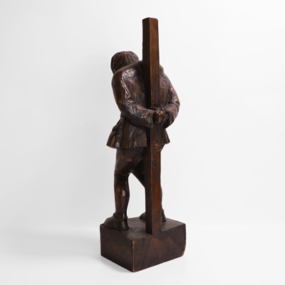 Lot 29 - A carved oak sculpture of Quasimodo