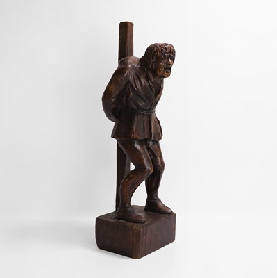 Lot 29 - A carved oak sculpture of Quasimodo