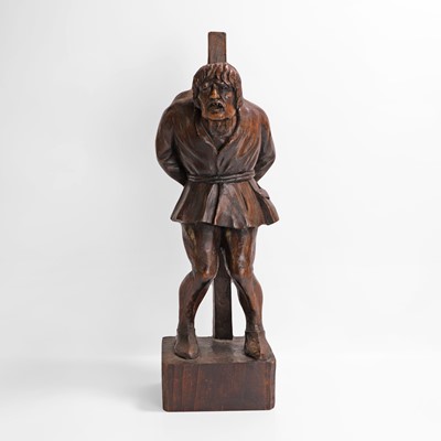 Lot 29 - A carved oak sculpture of Quasimodo