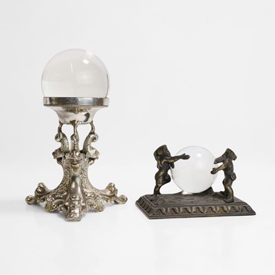 Lot 28 - Two crystal balls