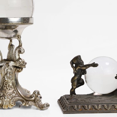 Lot 28 - Two crystal balls