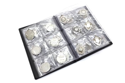Lot 35 - Seven albums of silver medals