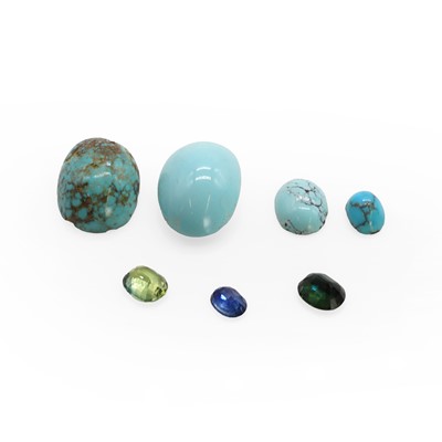 Lot 375 - A group of unmounted gemstones