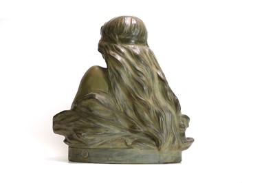 Lot 156 - A French patinated terracotta bust