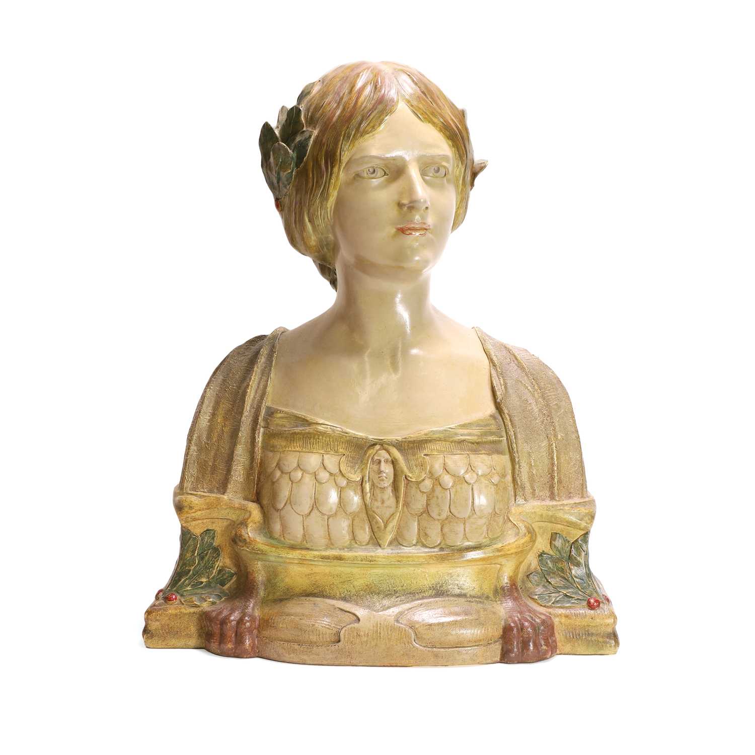 Lot 158 - An Austrian Art Nouveau terracotta bust