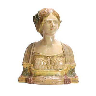 Lot 158 - An Austrian Art Nouveau terracotta bust