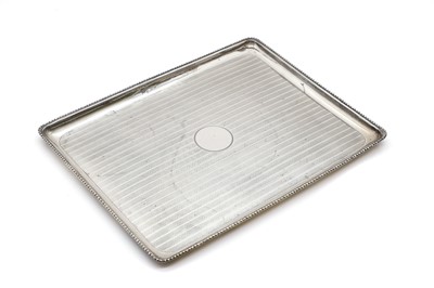 Lot 59 - A silver tray