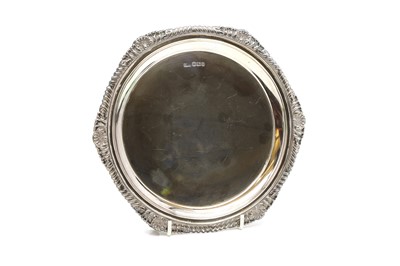Lot 17 - A Victorian silver waiter