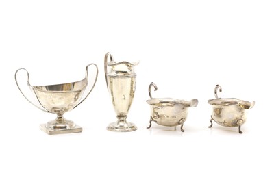 Lot 6 - A silver cream jug