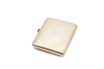 Lot 4 - A German silver and enamelled cigarette case