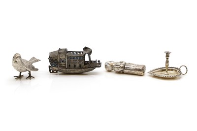 Lot 28 - A group of silver novelty items