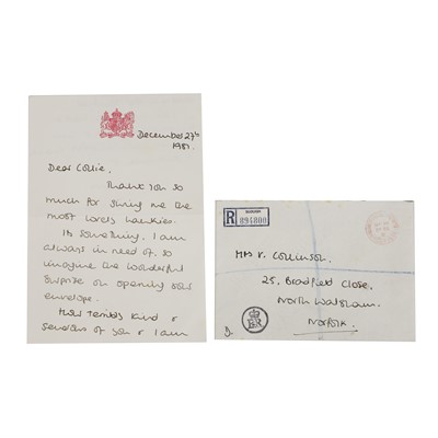 Lot 310 - HRH Diana, Princess of Wales (1961-1997)