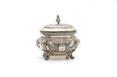 Lot 48 - A German silver sugar bowl