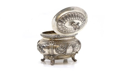 Lot 48 - A German silver sugar bowl