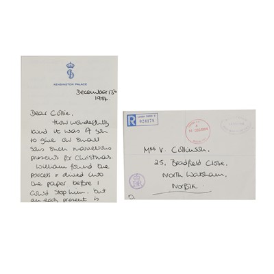 Lot 314 - HRH Diana, Princess of Wales (1961-1997)
