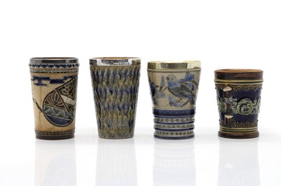 Lot 164 - A group of four stoneware cups