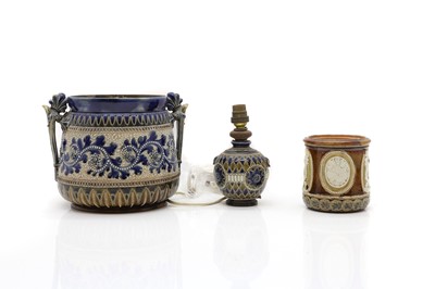 Lot 84 - A Doulton Lambeth stoneware jardinière