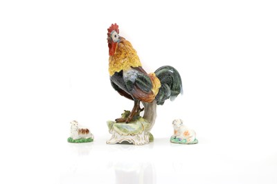 Lot 147 - A German porcelain cockerel