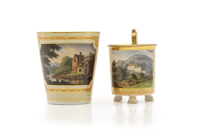 Lot 146 - A Flight & Barr Worcester porcelain beaker