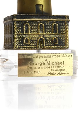 Lot 22 - An award from Malaga City Council to George Michael