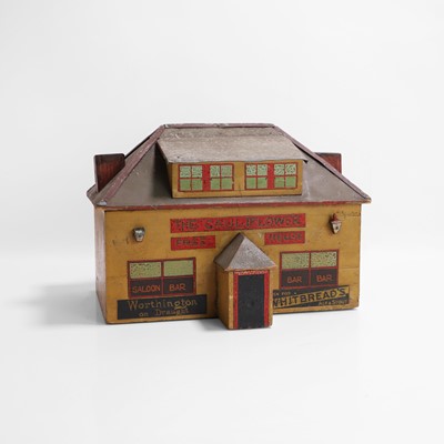 Lot 292 - A folk art model of 'The Cauliflower' English pub
