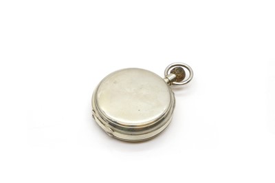 Lot 54 - A Goliath silver plated pocket watch