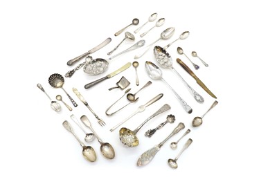 Lot 79 - A collection of silver flatware