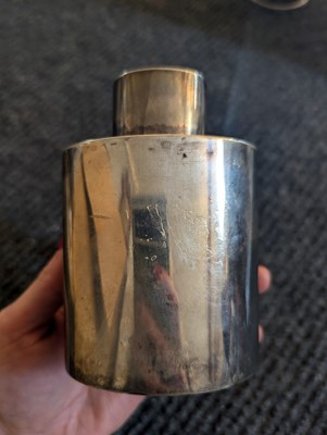 Lot 94 - Two silver tea caddies