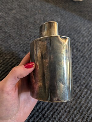Lot 94 - Two silver tea caddies