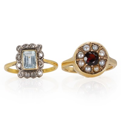 Lot 300 - Two gem set rings
