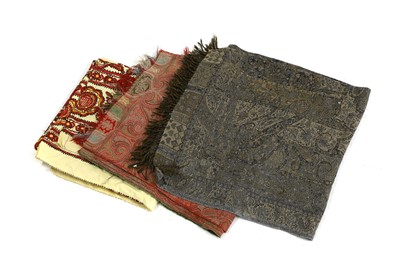 Lot 494 - Three Kashmiri shawls