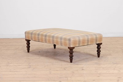 Lot 62 - An upholstered footstool by George Smith