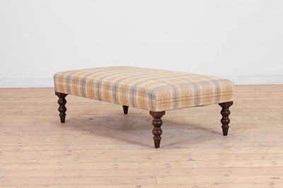 Lot 62 - An upholstered footstool by George Smith